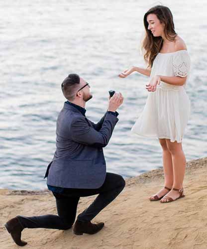 Romantic Proposal during Sag harbor Sailing Cruise aboard Valkyrie Sailing Catamaran Rental