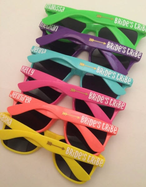 bachelorette party ideas matching sunglasses